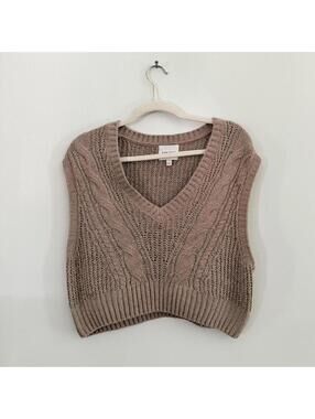 Pink Rose Sweater Vest